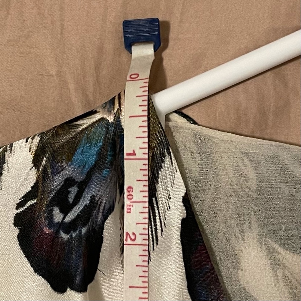Liefsdottir Floating Feathers Print Silk Dress - Picture 9 of 10